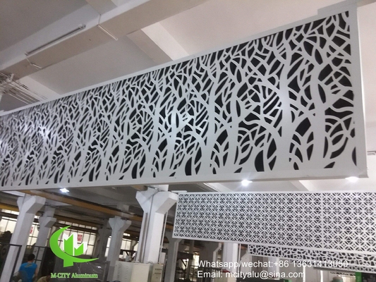 panneau de revêtement en aluminium à motif creux de 3 mm revêtu de poudre pour façade mur rideau panneau solide panneau unique