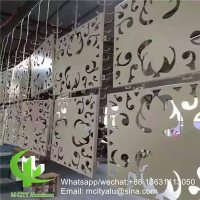 panneau de revêtement en aluminium à motif creux de 2,5 mm avec finition pvdf pour façade mur rideau panneau solide panneau unique