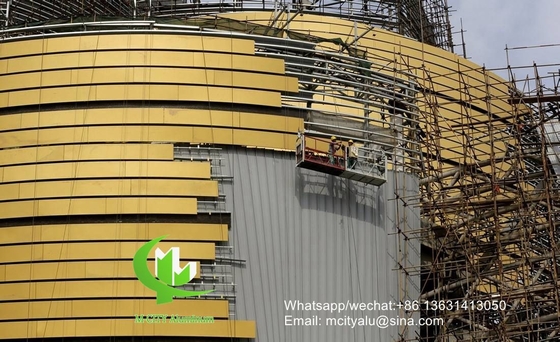 Panneau de revêtement métallique en aluminium pour mur rideau de façade avec panneau en aluminium d'épaisseur de 3 mm