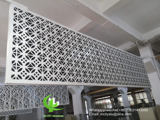 panneau de revêtement en aluminium perforé de 2 mm avec finition pvdf pour façade mur rideau panneau solide unique