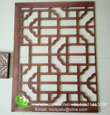 Écran laser CNC Perforé 2,5 mm Panneau de revêtement en aluminium métallique pour mur rideau de couleur cuivre