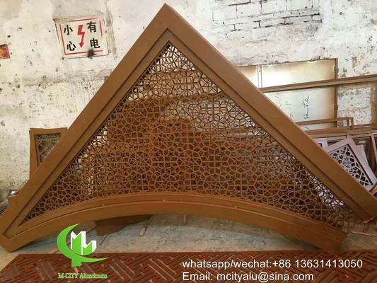 panneau de revêtement en aluminium à motif creux de 3 mm avec finition pvdf pour façade mur rideau panneau solide panneau unique