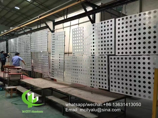 panneau solide perforé en aluminium, panneau de revêtement de façade, panneau de revêtement pour panneau d'écran de mur de rideau