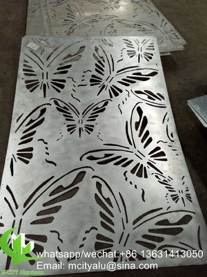 Écran laser CNC Perforé 2,5 mm Panneau de revêtement en aluminium métallique pour mur