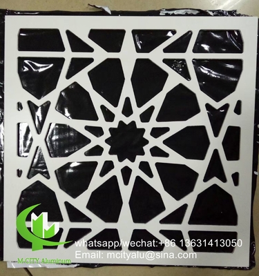 Panneau découpé au laser panneau creux design de rose de fleur 2,5 mm revêtement en aluminium métallique pour mur