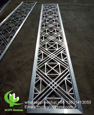 revêtu de poudre Perforé 5 mm Écran en aluminium métallique aux couleurs du bois