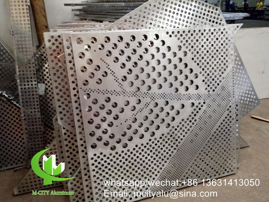 feuille de placage en aluminium métallique revêtement de façade en métal feuille de pliage pour façade mur rideau décoration de l'écran de confidentialité