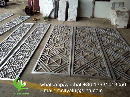 Guangdong 8mm panneau métallique sculpté en aluminium écran coupe laser panneau de façade décoration de la maison