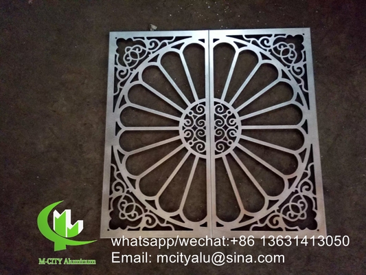 Chine fournisseur 600x600mm panneau de revêtement perforé en aluminium pour la décoration murale forme de flexion