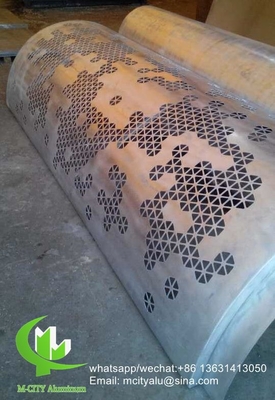 panneau de revêtement en aluminium avec feuille de panneau de sculpture à motif creux pour la décoration des murs de rideau