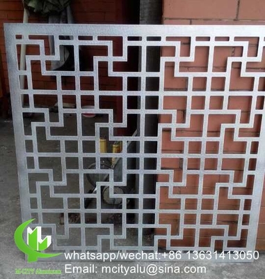 Panneau de découpe laser Panneau perforé de couleur blanche Panneau en aluminium métallique pour revêtement en aluminium