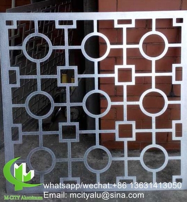 Panneau métallique sculpté CNC Perforé 3 mm Panneau de revêtement métallique en aluminium pour mur rideau