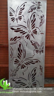 Écran de sculpture CNC Perforé 3 mm Panneau de revêtement en aluminium métallique pour mur rideau