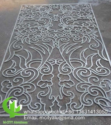 Plaque perforée en aluminium pour clôture de façade avec découpe laser de 2 mm d'épaisseur