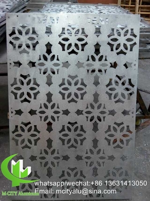 Arbre Panneau d'écran de coupe laser en aluminium pour la décoration de clôtures Panneau d'écran perforé
