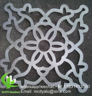Plaque de panneau perforé en aluminium métallique sculpté pour la décoration de clôtures