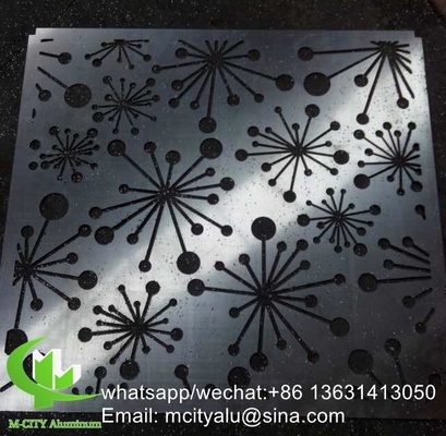 Plaque de panneau perforé en aluminium métallique sculpté pour la décoration de clôtures