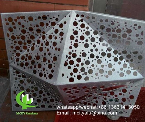 Panneau de sculpture CNC Perforé 3 mm Panneau de revêtement en aluminium métallique pour mur rideau