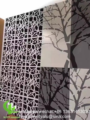 Plaque perforée en aluminium pour clôture de façade avec découpe laser de 2 mm d'épaisseur