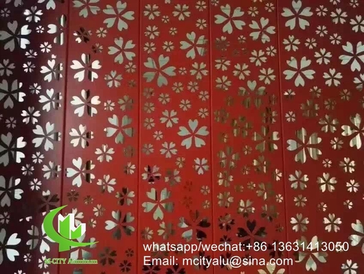 Panneau de coupe laser en aluminium pour décoration de plafond avec peinture pvdf de 2 mm d'épaisseur