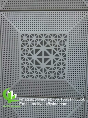Panneau de revêtement en aluminium métallique en aluminium, feuille de panneau sculptée gravée pour façade avec motif artistique