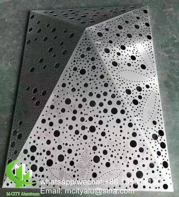 Panneau de revêtement en aluminium métallique en aluminium, feuille de panneau sculptée gravée pour façade avec motif artistique