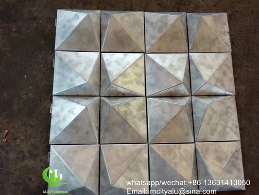 panneau de revêtement perforé en aluminium sur mesure avec revêtement en poudre pour mur rideau de façade