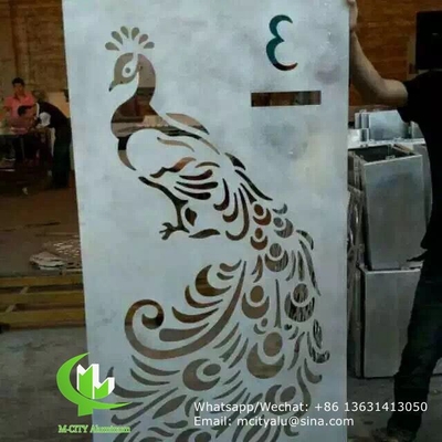 Panneau de coupe laser en aluminium pour décoration de plafond avec peinture pvdf de 2 mm d'épaisseur