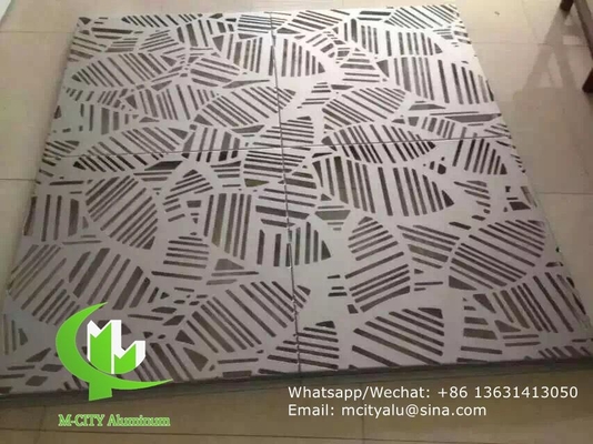 Panneau perforé en aluminium pour mur rideau de façade avec peinture pvdf de 2 mm d'épaisseur