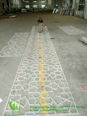tôle perforée en aluminium pour la décoration murale avec peinture pvdf de 2 mm d'épaisseur