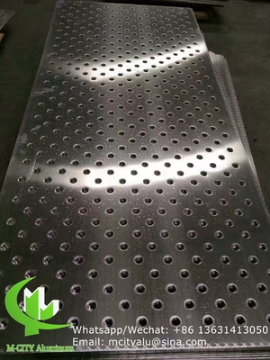 Écran laser CNC de style fleur Perforé 2,5 mm Panneau de revêtement en aluminium métallique pour mur de rideau