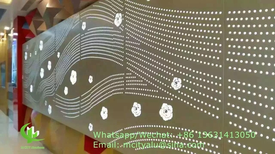 panneau de revêtement en aluminium sur mesure avec trou de perforation pour mur rideau de façade