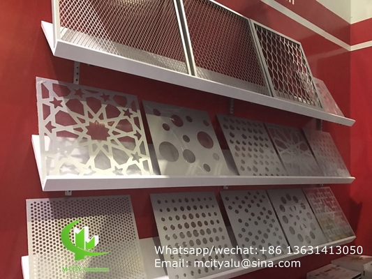 feuille d'écran en aluminium cnc à découpe laser perforée pour la décoration de revêtements muraux