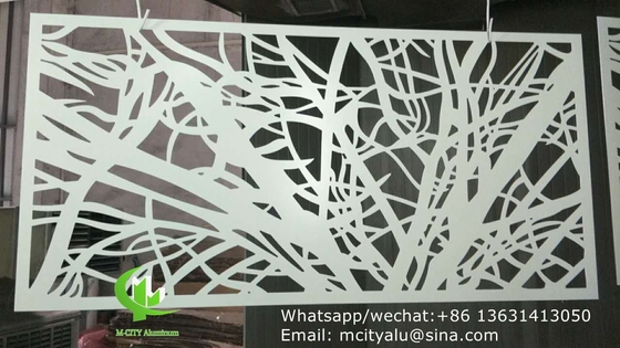 Fabrication sur mesure Panneau perforant en aluminium pour mur rideau de façade d'une épaisseur de 2,5 mm
