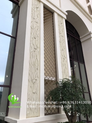 Plaque de panneau mural à découpe laser en aluminium métallique pour la décoration d'un écran