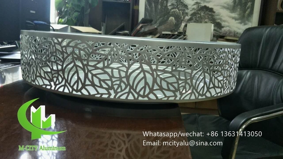 Décoration perforée en aluminium pour la lumière avec peinture pvdf de 2 mm d'épaisseur