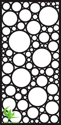 Planche de panneau de coupe laser en aluminium 3D pour la décoration du hall avec motif de paon