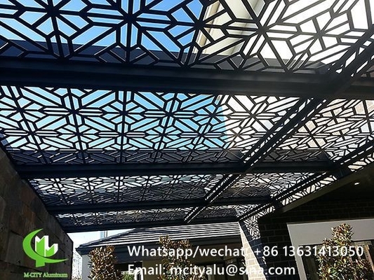 Panneau perforé en aluminium pour l'ombrage des fenêtres avec feuille métallique de 3 mm revêtue de poudre