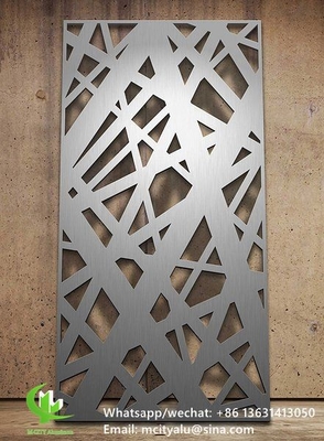 Exterior Panneau perforé en aluminium pour la décoration murale avec feuille métallique de 3 mm avec motif de tenue ronde