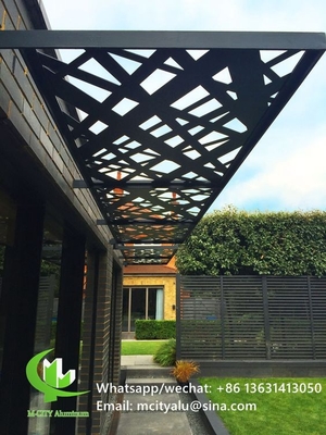 Exterior Panneau perforé en aluminium pour la décoration murale avec feuille métallique de 3 mm avec motif de tenue ronde