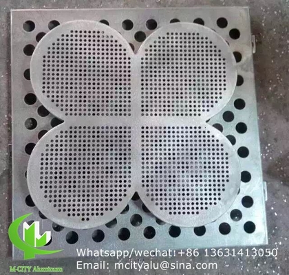 panneau de revêtement en aluminium à motif creux de 3 mm avec finition pvdf pour façade mur rideau panneau solide panneau unique
