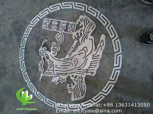panneau de coupe laser en aluminium pour mur rideau de façade avec panneau métallique d'épaisseur 2,5 mm