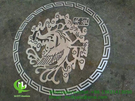 panneau de revêtement en aluminium à motif creux de 3 mm avec finition pvdf pour façade mur rideau panneau solide panneau unique
