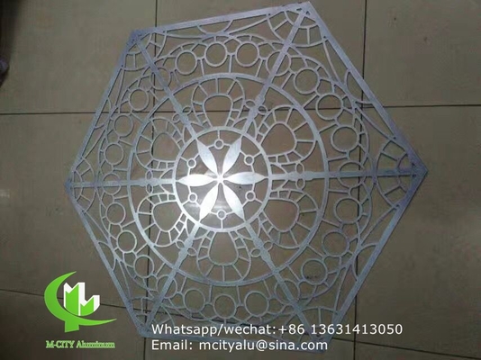 panneau de revêtement en aluminium à motif creux de 3 mm avec finition pvdf pour façade mur rideau panneau solide panneau unique