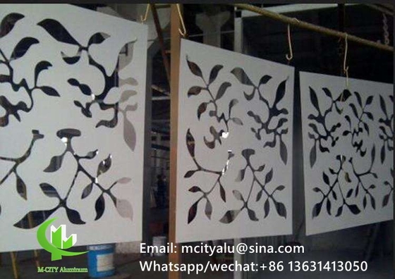 Plaque perforée en aluminium pour revêtement de façade d'écran, panneau mural avec écran à découpe laser de 2 mm d'épaisseur