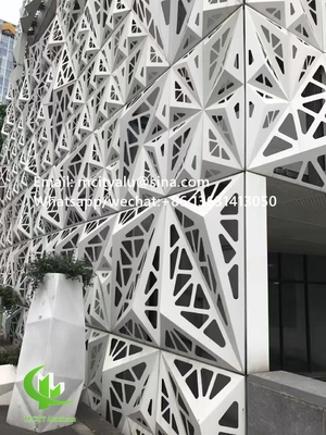 Panneau de revêtement en aluminium 3D Panneau murale décoratif en aluminium pour façade avec feuille de métal de 2 mm 1m x 1m
