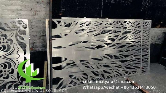 Panneau mural à écran creux en aluminium pour revêtement de façade de mur de rideau, panneau mural à écran perforé d'épaisseur de 2 mm