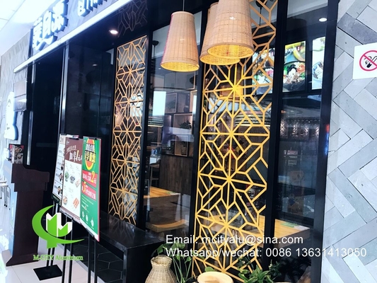 Plaque perforée en aluminium pour clôture de façade avec découpe laser de 2 mm d'épaisseur