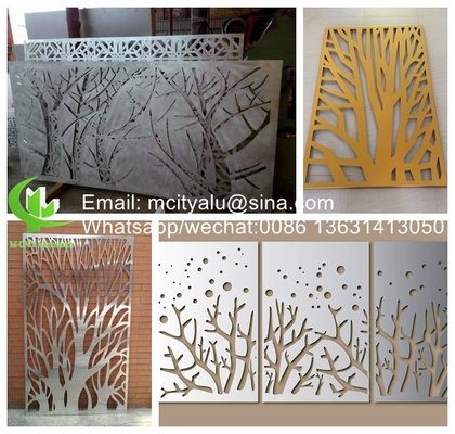 Panneau mural décoratif en aluminium chinois pour revêtement de façade avec finition en poudre en pvdf