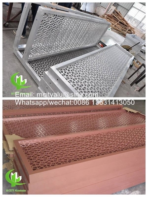 Chine perforé écran d'aluminium coupe laser CNC sculpture panneau mural de rideau fait en Chine revêtement panneau mural de façade